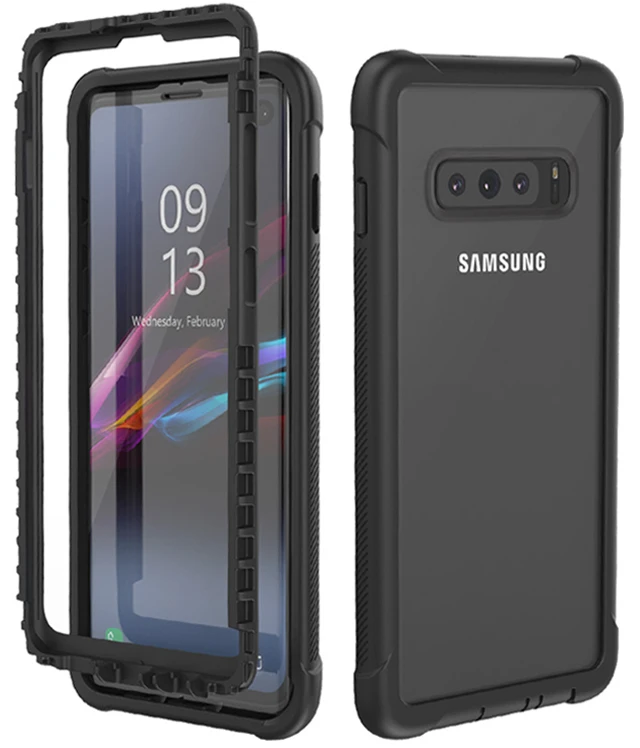 Black and Black Чехол для samsung S10Plus, чехол для Note 10 Plus, 5G, 360, Защита для samsung Galaxy S10E, чехол Etui для samsung S10 Plus, чехол 10 S, Note10 - Цвет: Black and Black