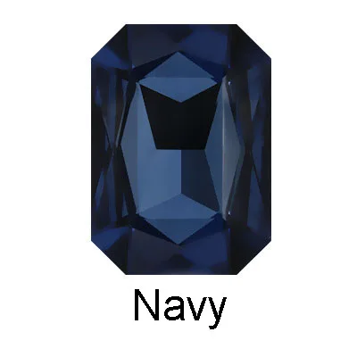 Navy Hairgrips 1 шт. модные красные заколки для волос розовое золото, розовый квадратный кристалл заколки для волос черный горный хрусталь заколка для волос для женщин Девушка аксессуары для волос - Окраска металла: Navy Hairgrips