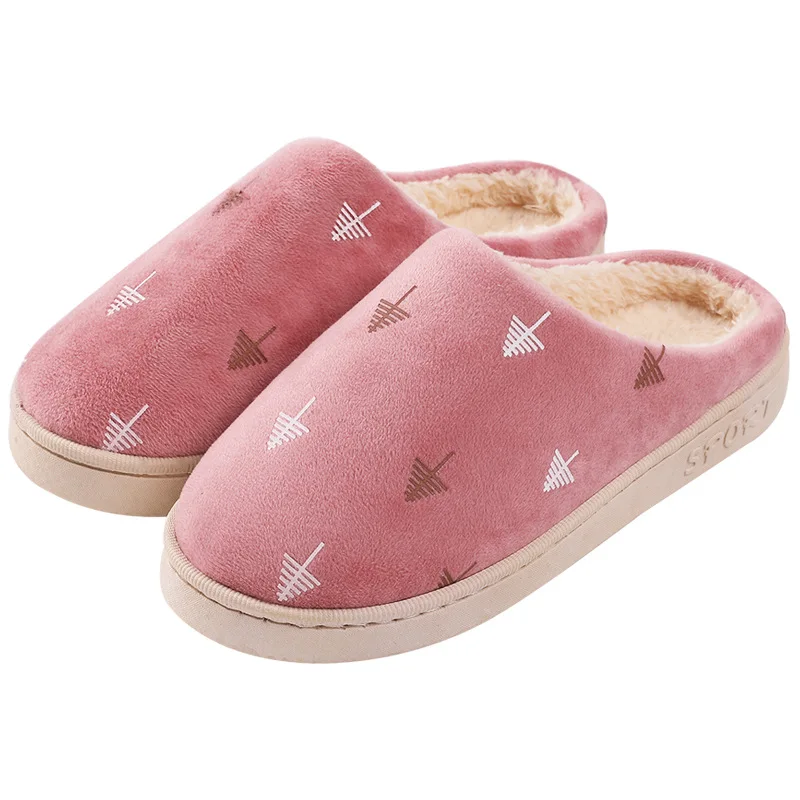 2019 зимние хлопковые тапочки для пар мужские теплые Нескользящие красивые