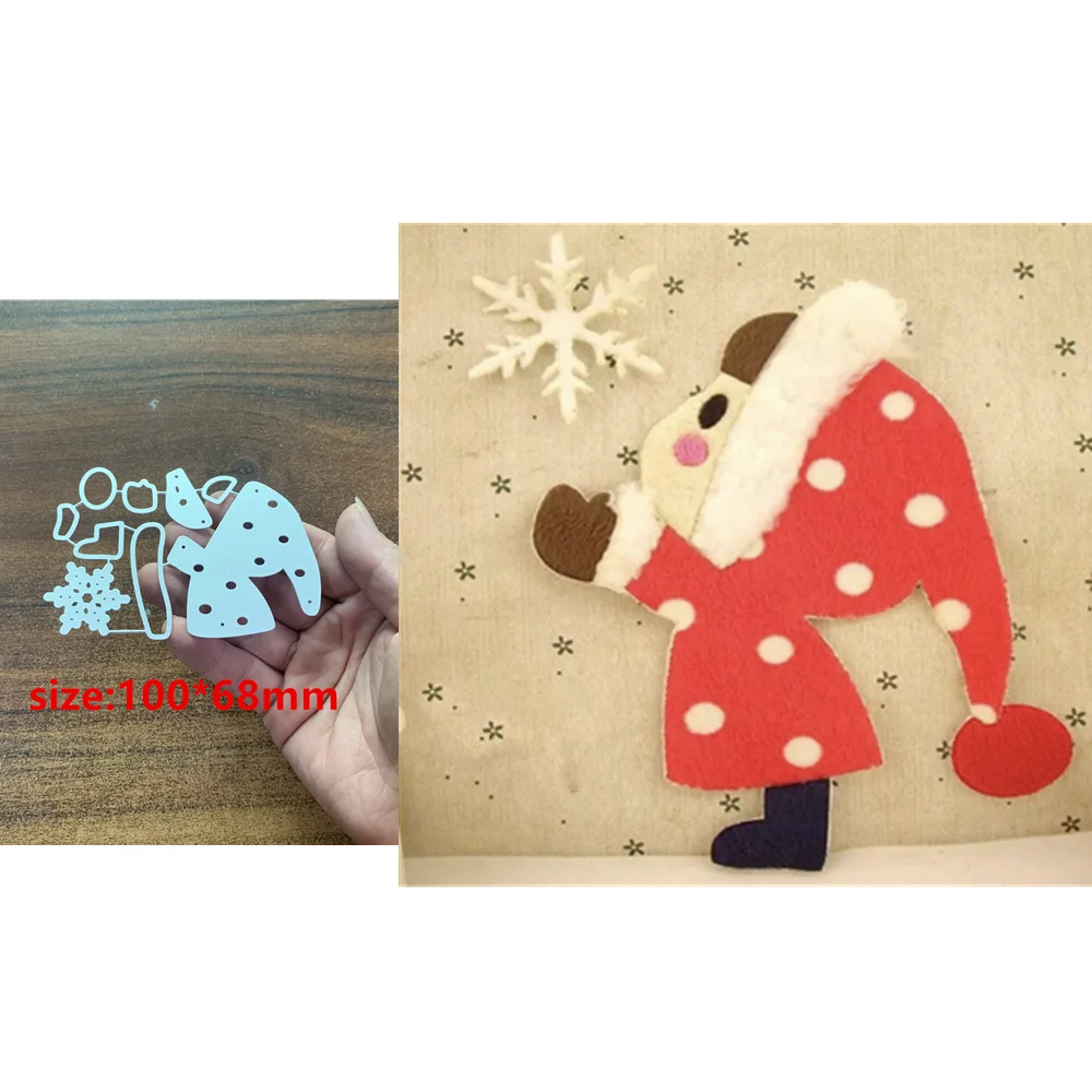 1PC Lovely Girl Snowflake Metal Cutting Dies For DIY Scrapbooking Embossing Card Handmade Crafts