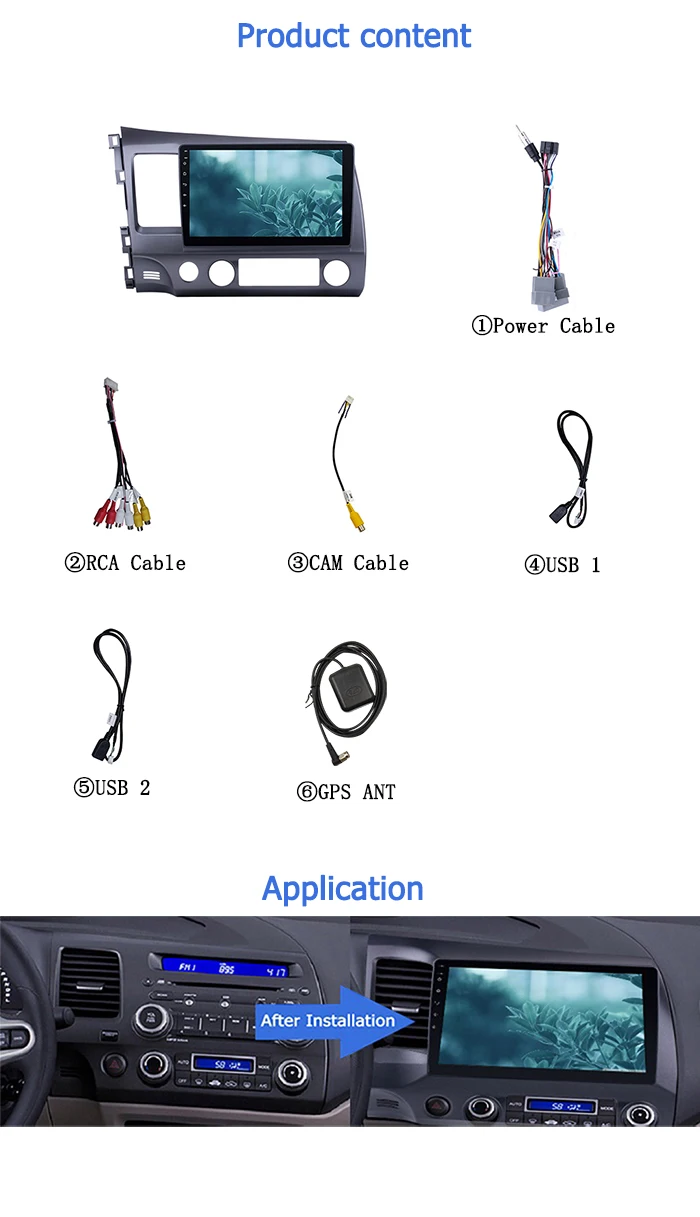 BF 1 ГБ ОЗУ 16 Гб ПЗУ Bluetooth GPS WIFI навигация Android система Автомагнитола стерео для Honda