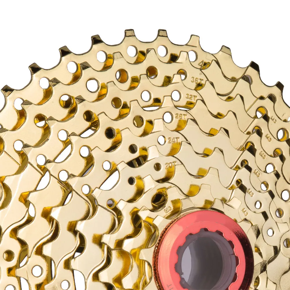

9 Speed Cassette 11-40T Wide Ratio MTB Freewheel Sprocket Bicycle Part For Mountain Bike Golden Professional Manufacturing