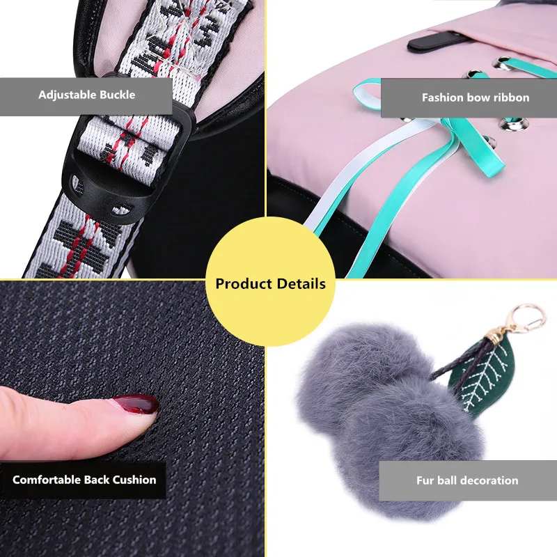 Fengdong korean style high school backpack for teenage girl fashion black white student girls backpack schoolbag cute book bag