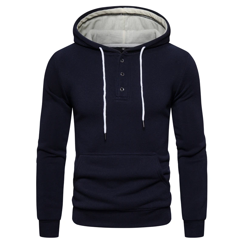 

Dropshipping New Arrive Men's Sweatshirts Fashion Autumn Winter Hoody Hoodies Men Casual Thick Fleece Men's Hoodie