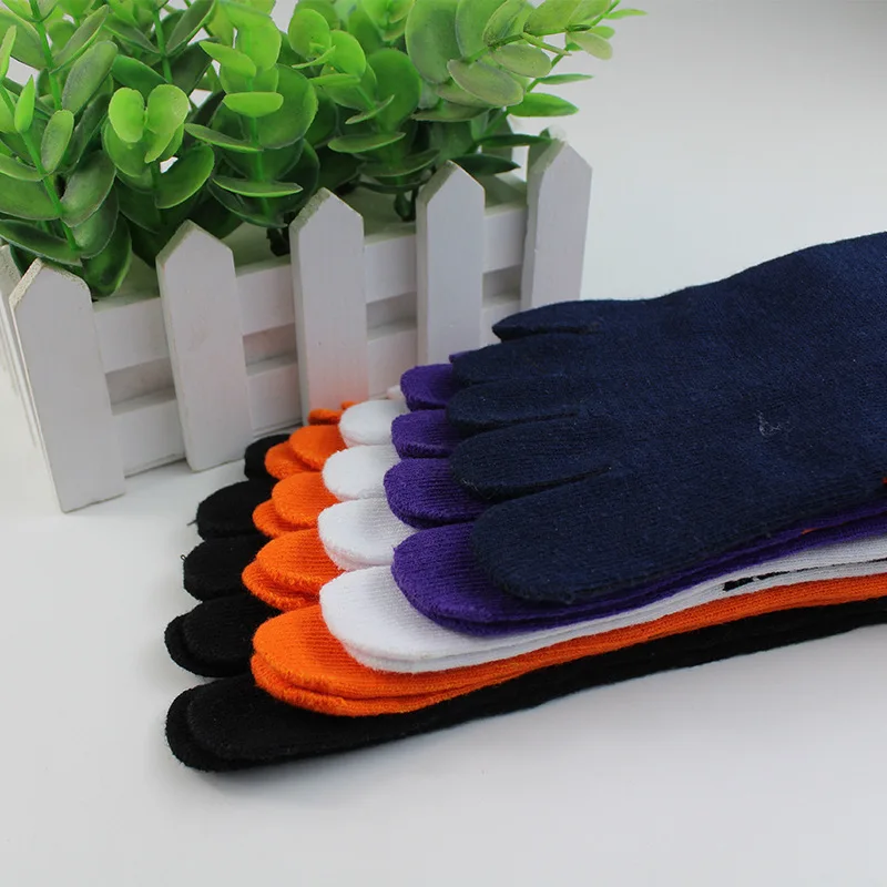 

Male Cotton Checkered Five Toe Socks Thin Summer Low-Cut Boat Sock Leisure Sport Reduced Pressure Sock Breathable Five Toe Socks