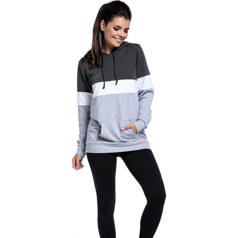 More Function Breastfeeding Clothing Lactation Woman Long Sleeve Top Nursing Pregnant Clothes Pregnancy Tshirt Maternity Tops | Мать и