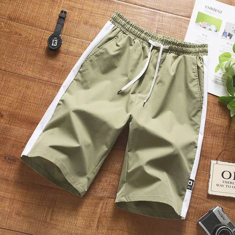 Summer Men's Fashion Brand Casual Pants Youth Personality Simple And Versatile Sports Trend Shorts Beach Men Bing Size