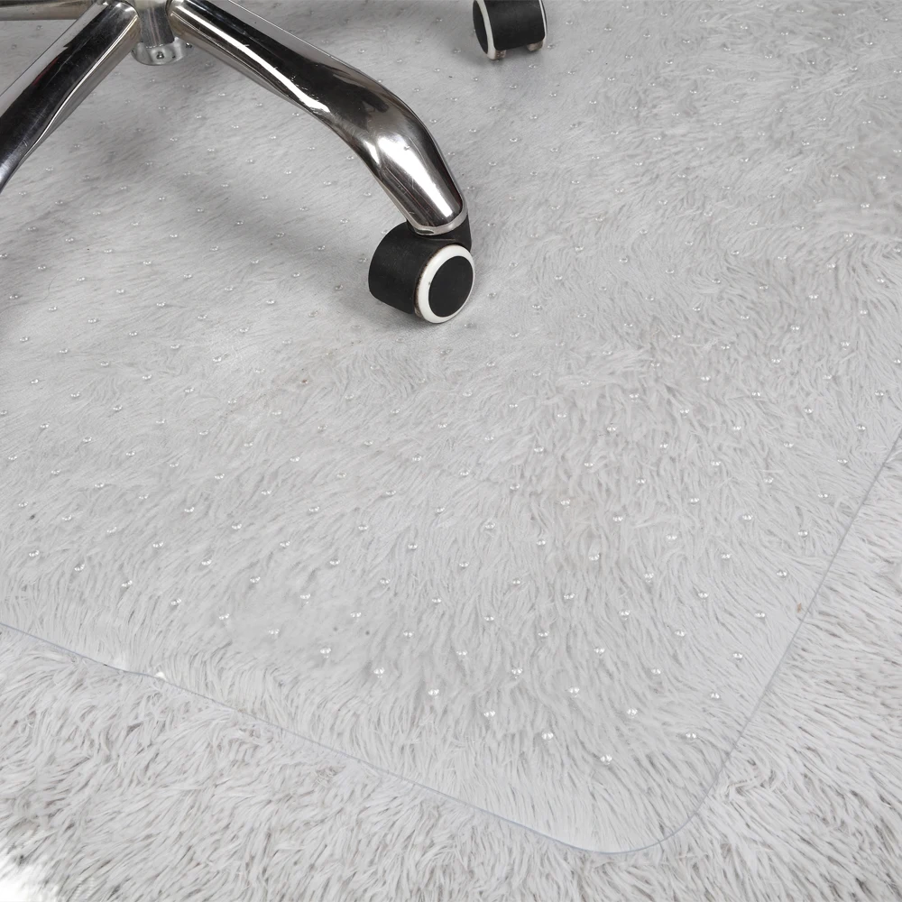 

BUYTOO 90 x 120 x 0.2cm PVC Home-use Protective Mat for Floor Chair Transparent