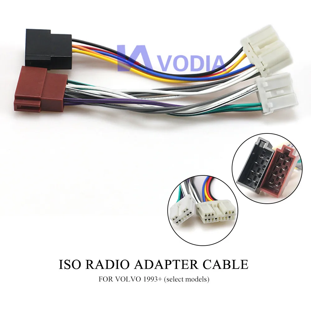 12-128 ISO радиоадаптер для VOLVO 1993 + (выбранные модели) соединитель жгута проводов