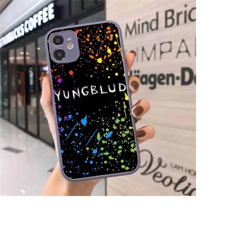 

Yungblud Cool singer raper Phone Case Matte Transparent for iPhone 7 8 11 12 s mini pro X XS XR MAX Plus cover funda
