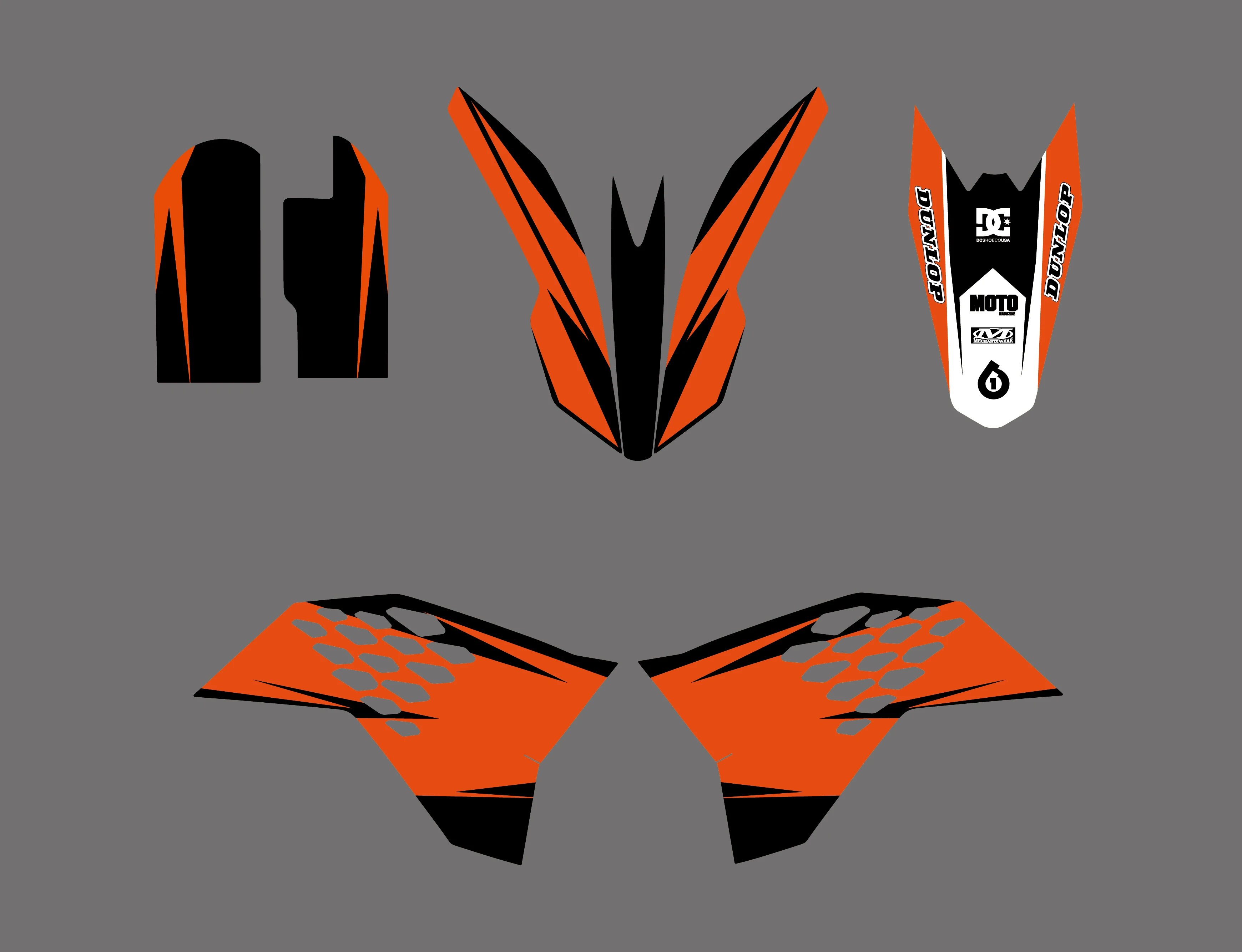 H2CNC графика и фон наклейка стикеры наборы для KTM SX 65 SX65 2009 2010 2011 2012 2013|sticker kit|team