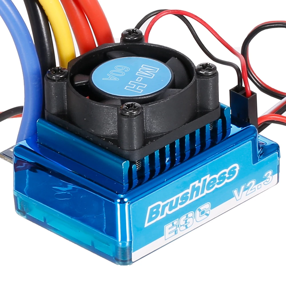 Бесщеточный двигатель 3650 3100KV 4P с бесщеточным ESC 60A для 1/10 RC Car Truck | Игрушки и хобби