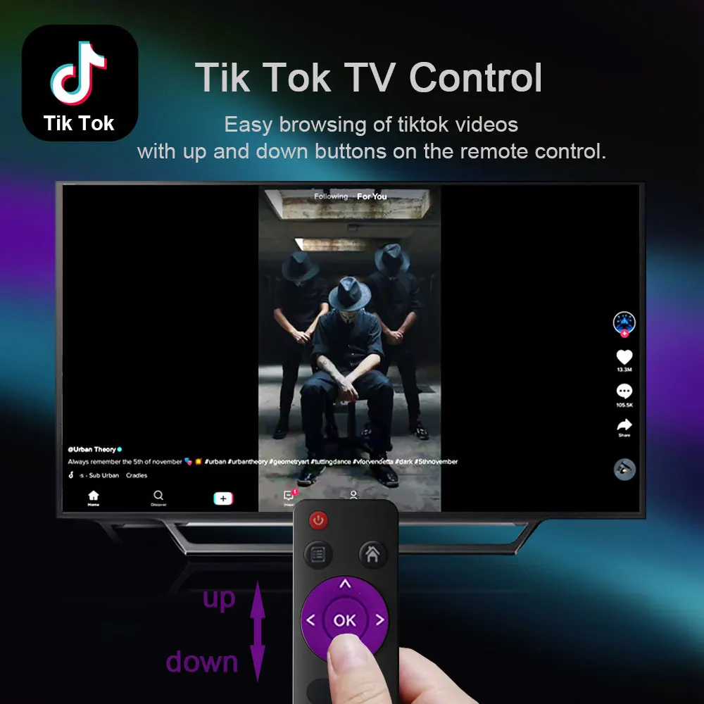 Приставка Смарт-ТВ H96 Mini V8 Rk3228A 1 ГБ/2 ГБ + 8 ГБ/16 Android 10 0 4K HD сетевая телеприставка для