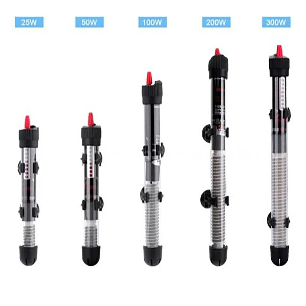 25W/50W/100W/200W/300W Aquarium Submersible Fish Tank Automatic Water Heater Constant Temperature Heating Rod EU Plug | Дом и сад