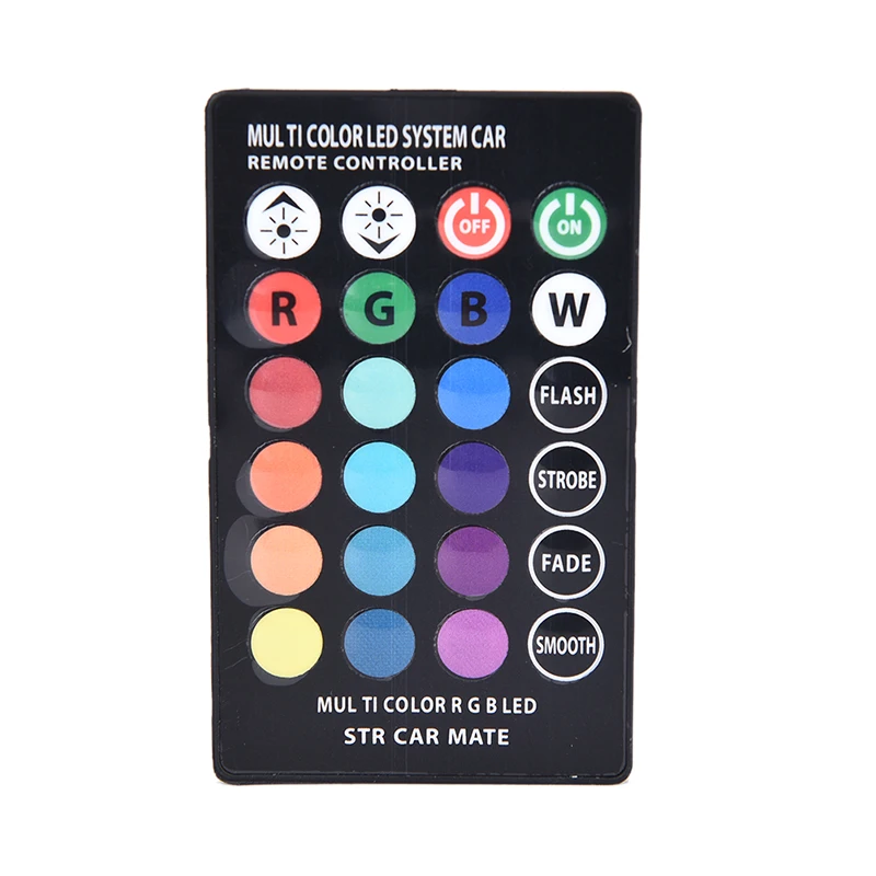 

2pcs Car T10 5050 W5W 6 SMD RGB LED Car Clearance lights Colorful Multi Mode Car Light Bulbs With Remote Controller