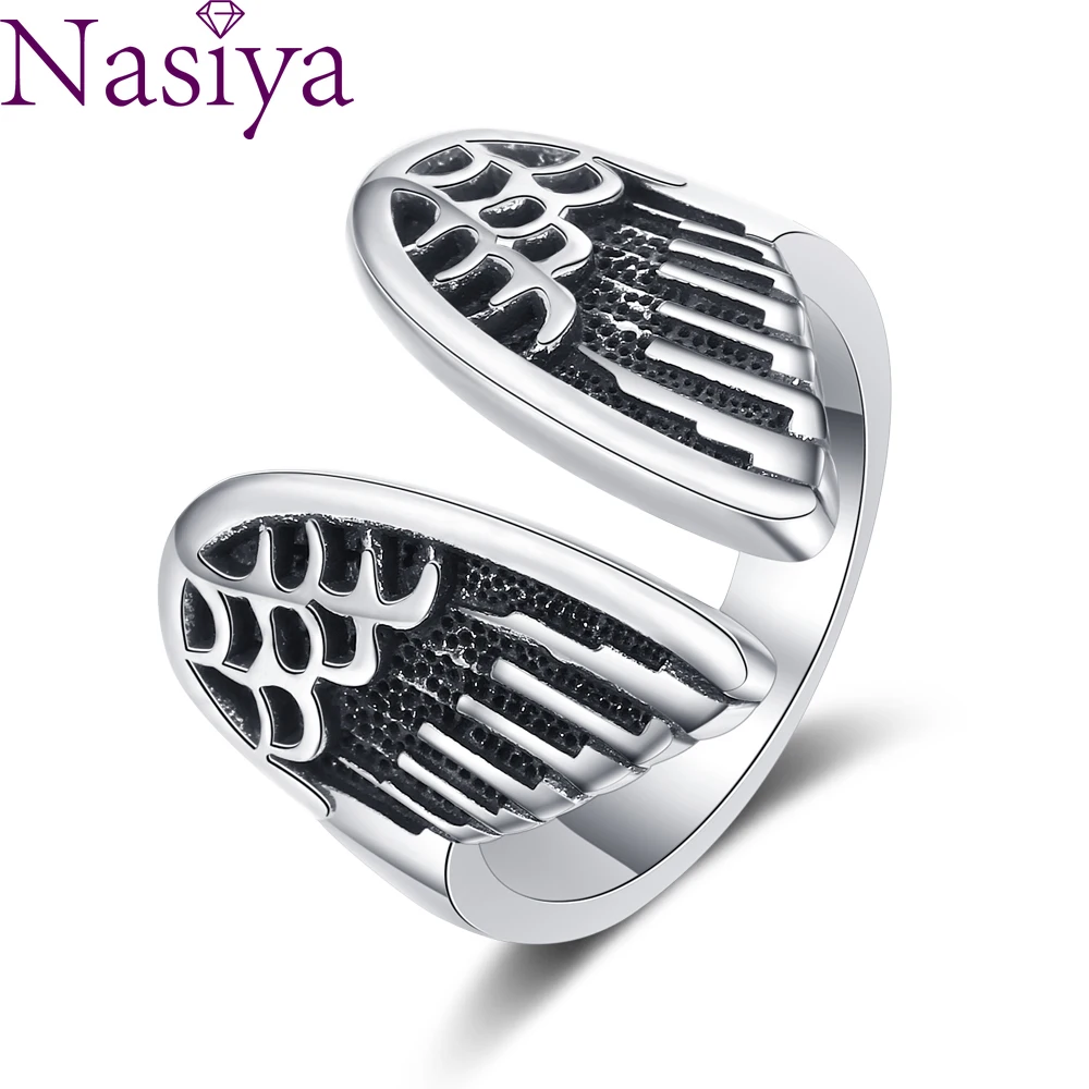 

925 Sterling Silver Ring Feather Finger Ring Snake Vintage Rings for Women Cocktail Wedding Jewelry