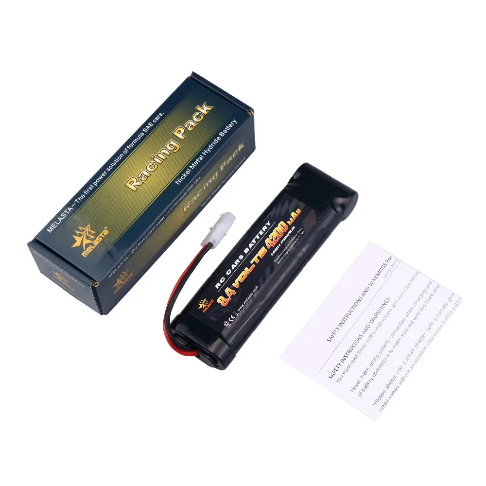

8.4v 4200mah 7-Cell Flat Pack Nimh Battery With Tamiya Discharge Plug For Rc Racing Car Toys Hobbies
