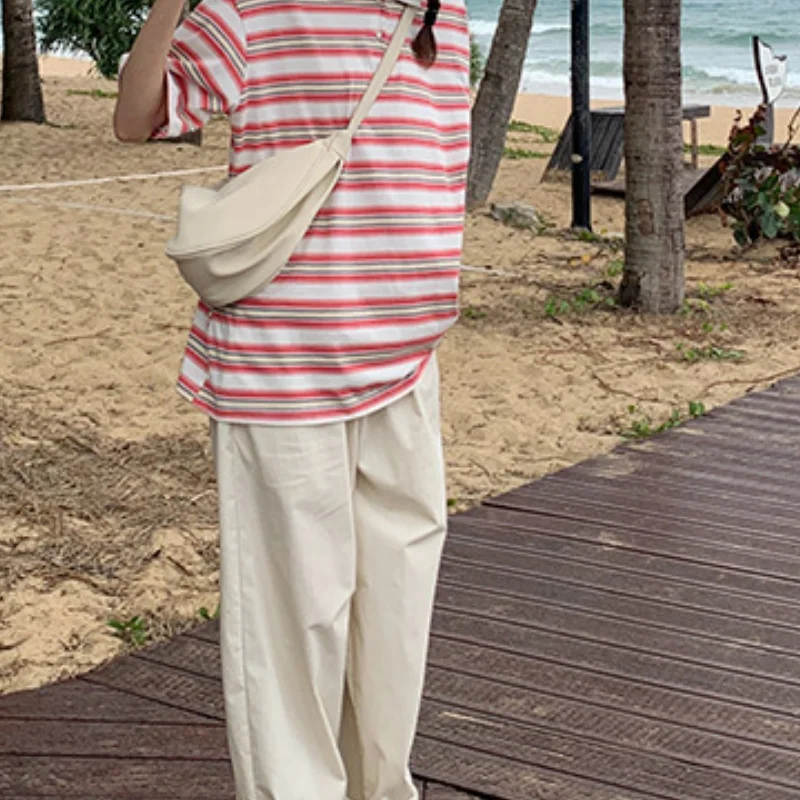 

Новинка 2021, Женская однотонная нагрудная сумка из искусственной кожи на молнии с широким ремешком и полумесяцем для дам