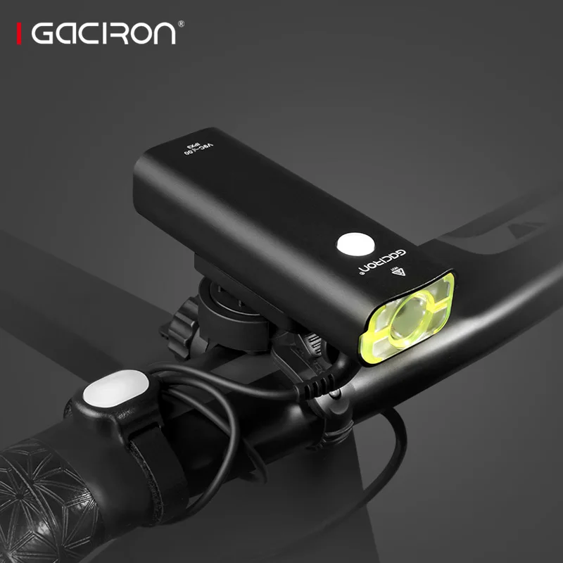 Перезаряжаемый велосипедный передний светодиодный фонарь Gaciron на руль