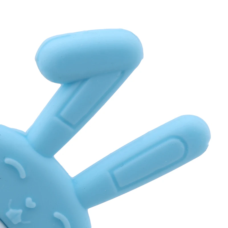 

1pc Baby Teethers Silicone Big Eye Rabbit Free Dental Accessories Food Grade Hedgehog Shape Care Necklace Pendant