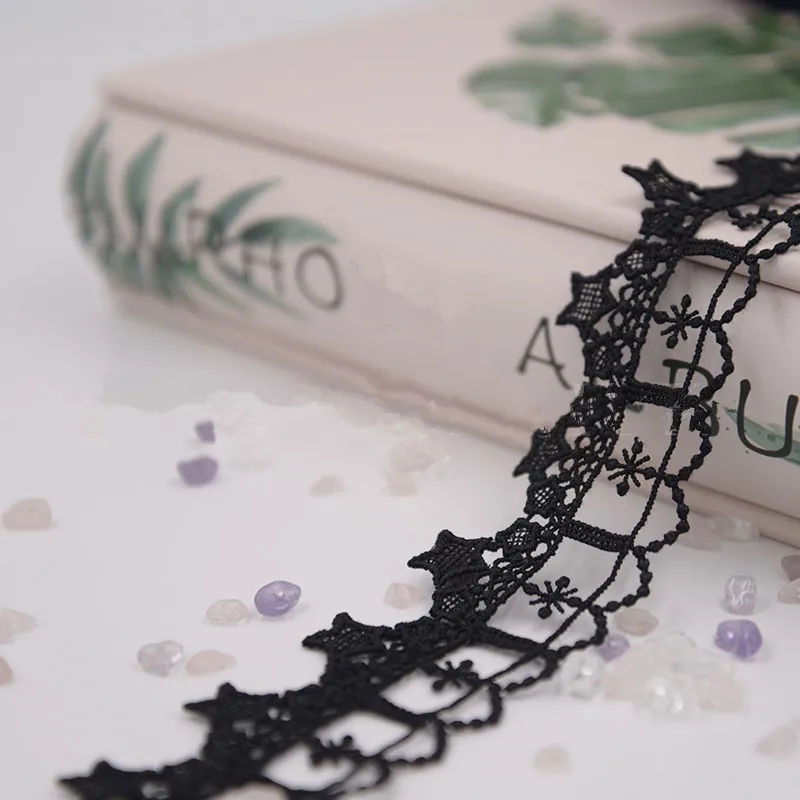 1 ярд полые Звездные занавески для рукоделия/свадьбы/одежды/упаковки подарков