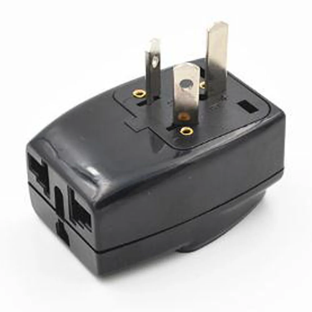 Black 10A/16A 250V 3-into-1 AU 3P electric plug AU/UK/US/EU to Australia new Zealand travel adaptor socket converter Type-D | Электроника