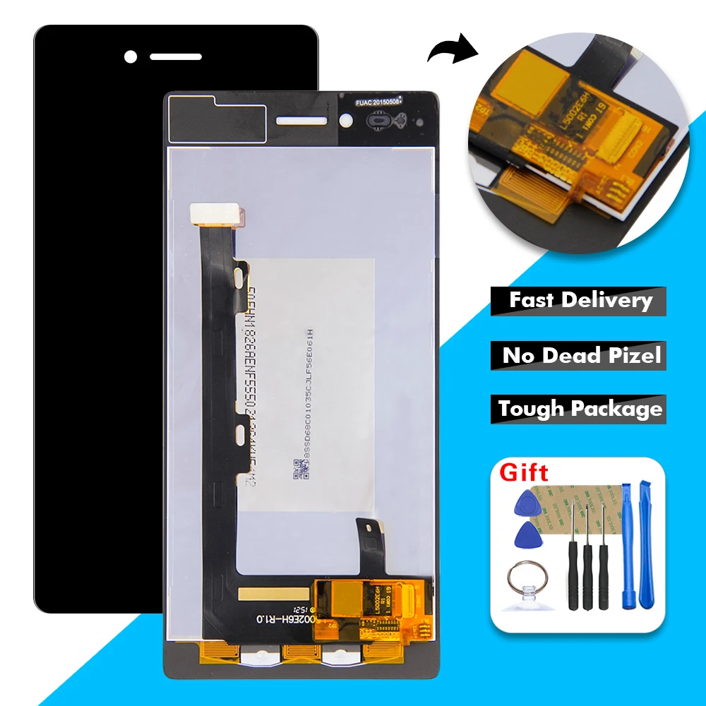 100% протестированный ЖК-дисплей для Lenovo VIBE SHOT Z90 Z90-7 Z90-3 сенсорная панель экран с