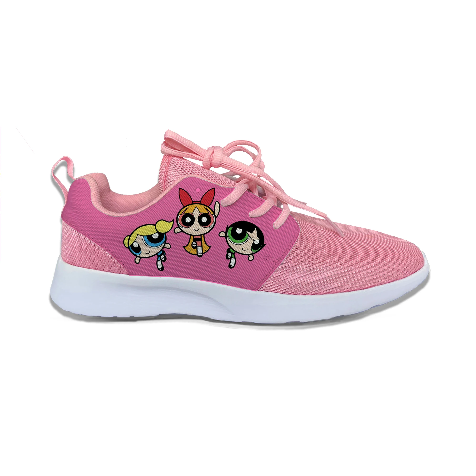 Powerpuff девушки Забавный мультфильм горячие милые модные спортивные кроссовки