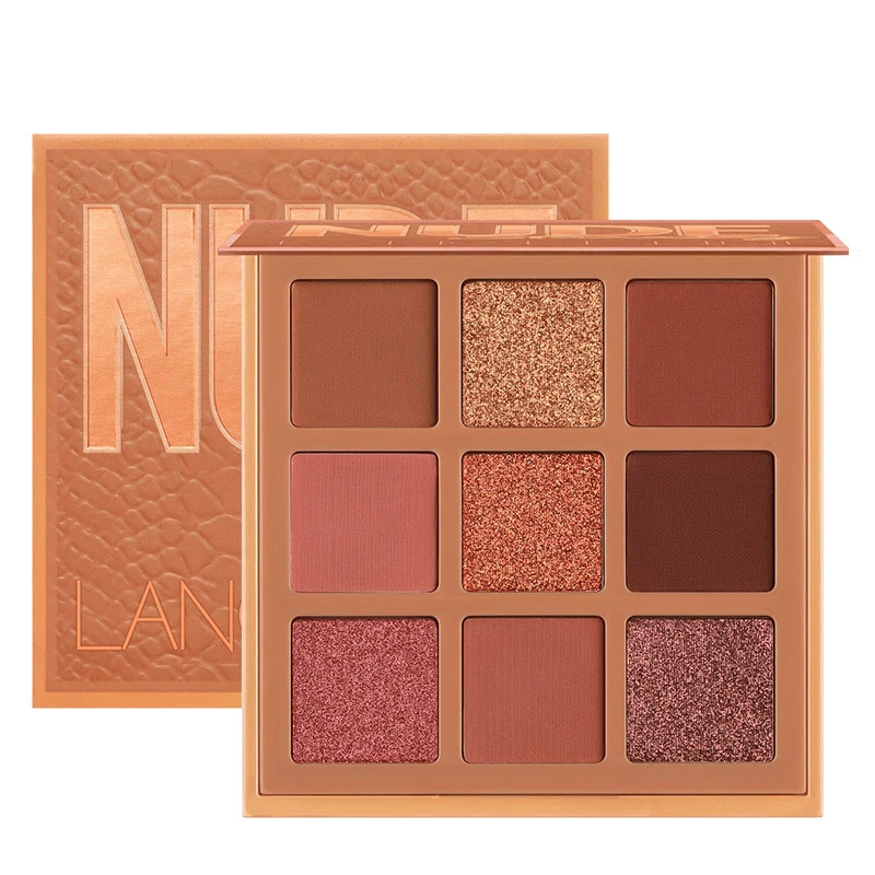 9 цветов s нюдовые тени для век Пудра макияжа Палитра матовые мерцающие