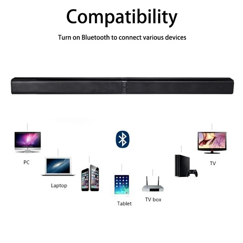 Bluetooth Колонка BT164 беспроводная съемная звуковая панель дистанционное управление