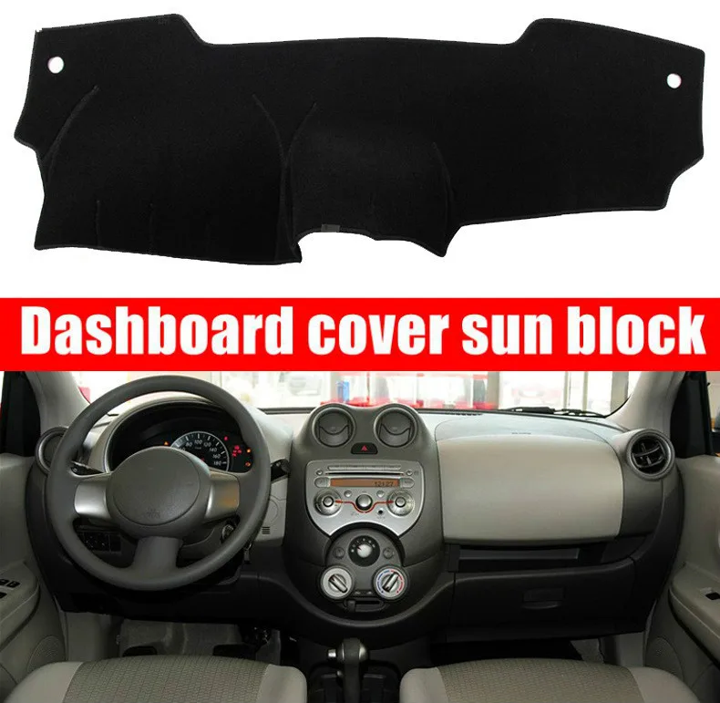 

For Nissan MARCH Micra K13 2010-2016 Right and Left Hand Drive Car Dashboard Covers Mat Shade Cushion Pad Carpets Accessories