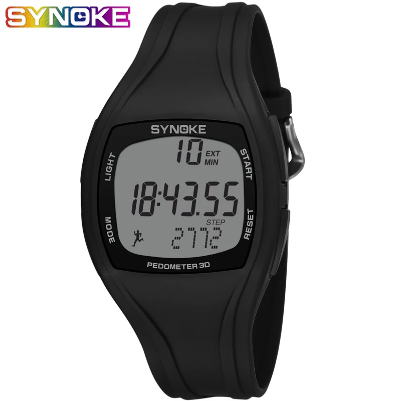 SYNOKE Reloj Hombre цифровой Для мужчин шагомер часы хронограф светодиодный шок