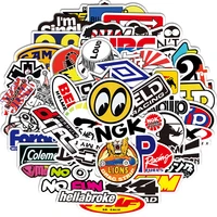 1050100pcs racing car modification jdm logo stickers aesthetic laptop car waterproof diy graffiti decal sticker packs kid toy