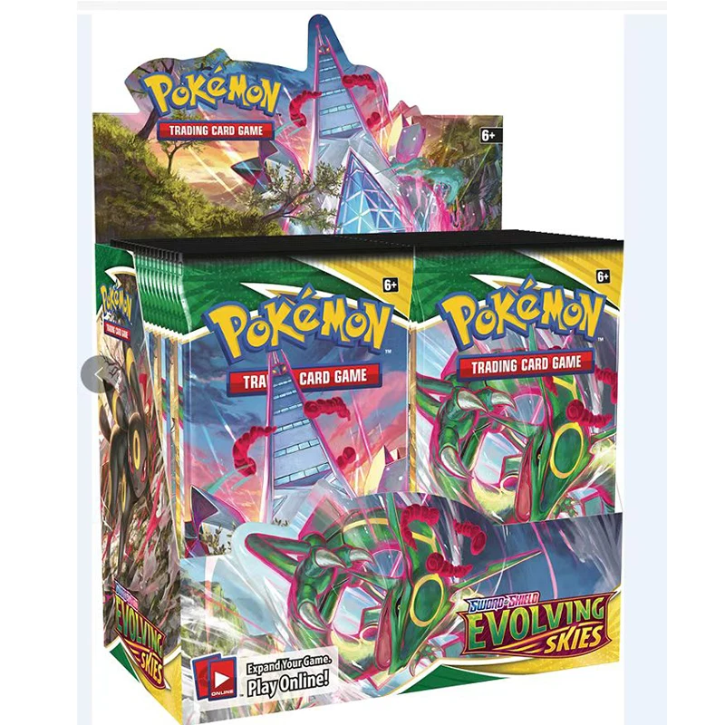 

324/360Pcs Pokemon Cards Evolving Skies TCG: Shining Fates Booster Box Trading Card Game Collection Toys Gifts For Children