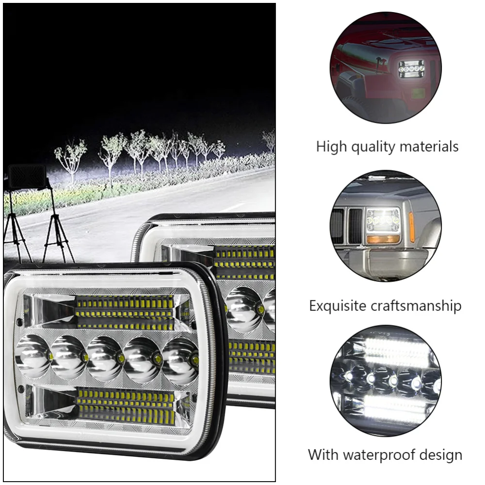 

1Pc Waterproof 200W LED Headlight Durable Working Light Useful SUV Headlight