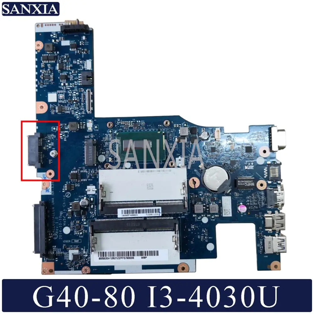 Kefu NM-A362 ноутбук материнская плата для Lenovo G40-80 оригинальная материнская плата I3-4030U