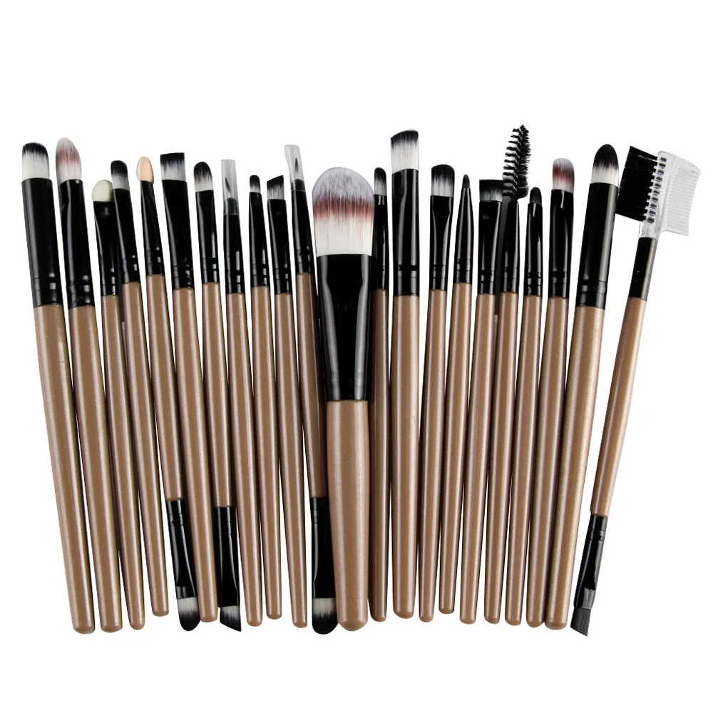 

22 pcs Professional Powder Foundation Eye Shadow Brush Cosmetics Makeup Brushes Concealer Eyeshadow Wool Makeup Brushes Set#1020