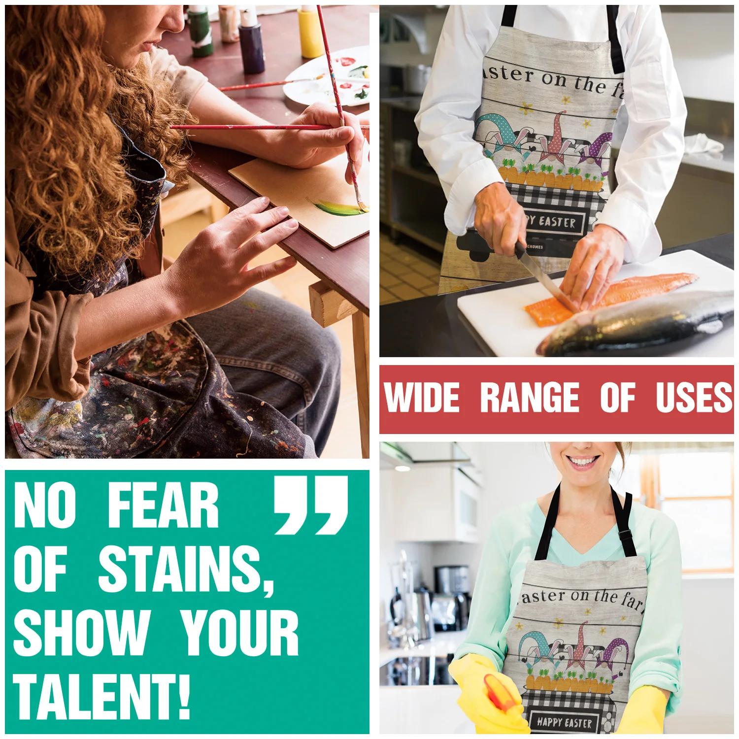 Грузовик яйца гномы зерна древесины приготовления кухня фартук для женщин