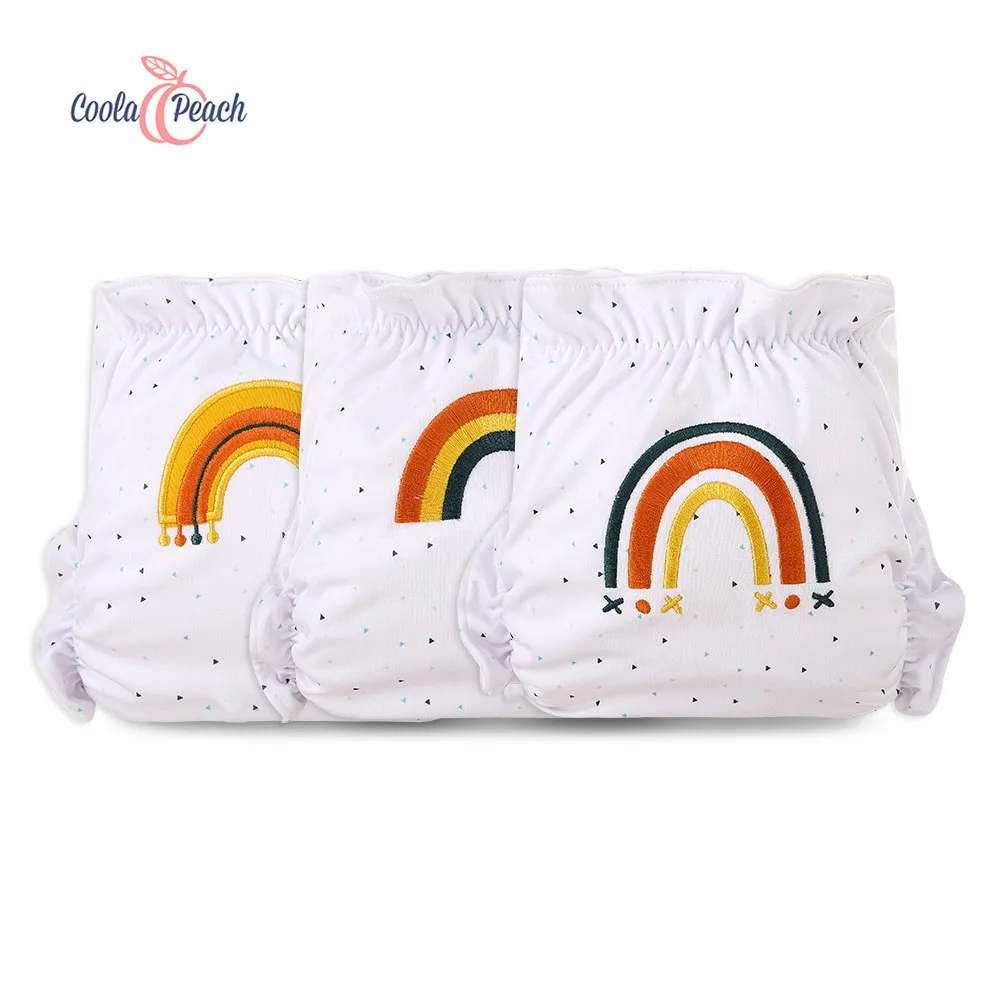 Coola Peach Adjustable Washable and Reusable Rainbow Series Pocket Diapers For 3 - 15Kg Babies | Мать и ребенок