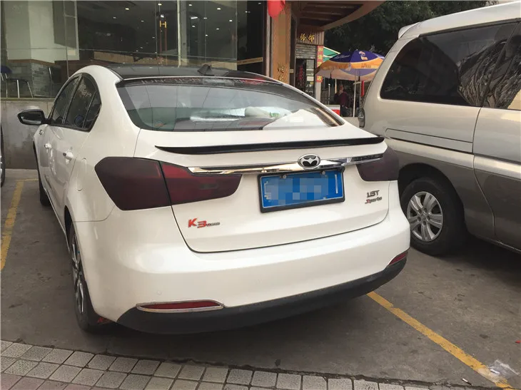 Для Kia Forte K3 спойлер высокого качества ABS Материал заднее крыло автомобиля праймер
