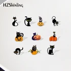 2021 Счастливый Хэллоуин кошка мультфильм аниме узор акрил значок булавки на лацканы смола эпоксидная смола подарки