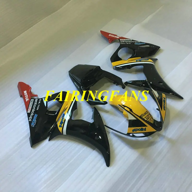 Обтекатель кузова мотоцикла для YAMAHA YZFR6 03 04 YZF R6 2003 2004 YZF600 ABS Желтый Черный
