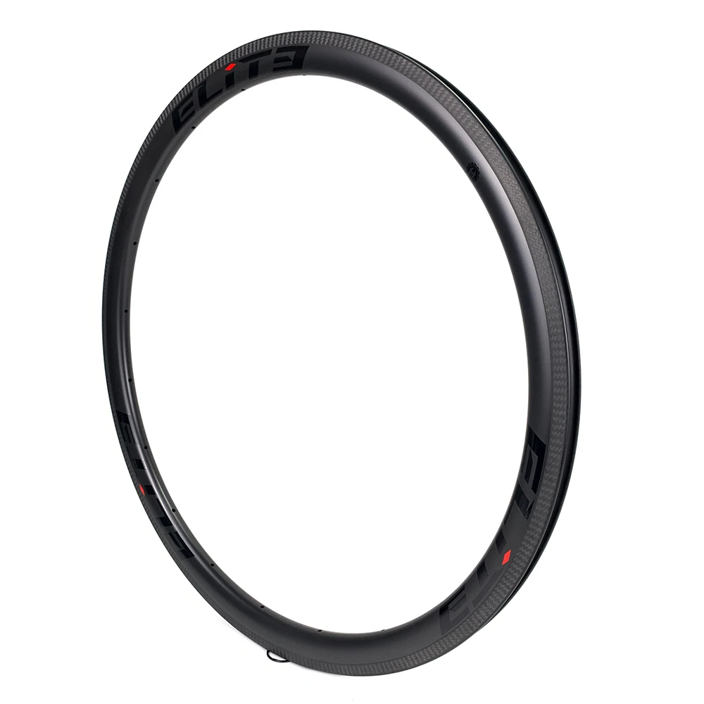 ELITEWHEELS 700c углеродный обод 38 мм UD матовая отделка 3K Twill тормозная поверхность 25 или