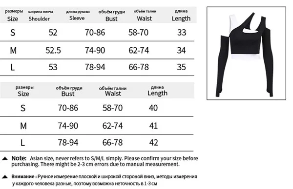 

New 2pcs Women T-shirts Clubwear Sleeveless Single Strap Tank Hollow Out Off Shoulder Bodycon Patchwork T-shirts Outwear