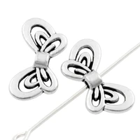 hollow butterfly bow animal charm beads spacers jewelry findings l688 50pcs 17 4x9 3mm zinc alloy