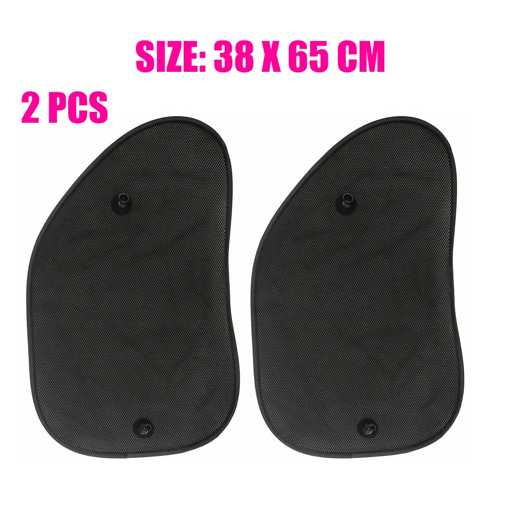 

2Pcs Car Side Sun Shade 66*38cm Side Window Sunshade Cover Mesh Visor Shield UV Protection Car Interior Accessories Universal