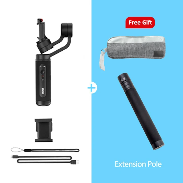 Zhiyun Smooth Q2 3-осевой ручной шарнирный стабилизатор для камеры GoPro для смартфонов экшн Камера Портативный Sjcam вертикальную съемку PK гладкой 4 - Цвет: option 3