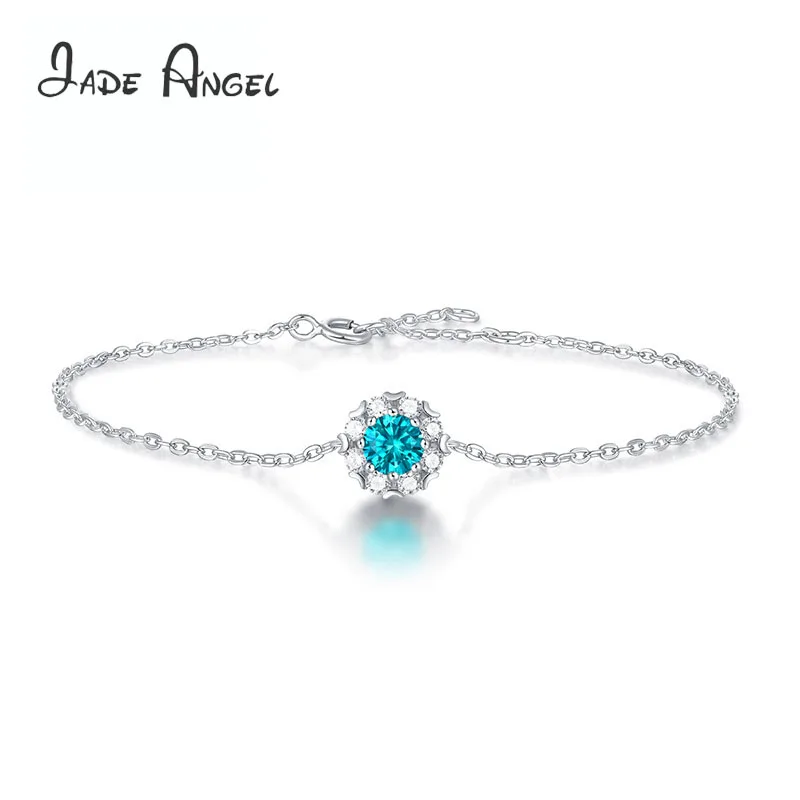 

JADE ANGEL Moissanite Diamond Bracelet 925 Sterling Silver For Ladies Exquisite Wedding Jewelry Bracelet