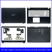 New Laptop LCD Back Cover For Acer Aspire 3 A315-42 A315-42G A315-54 A315-54K N19C1 Front Bezel/Hinges 15.6 Inch Red/Black/Gray