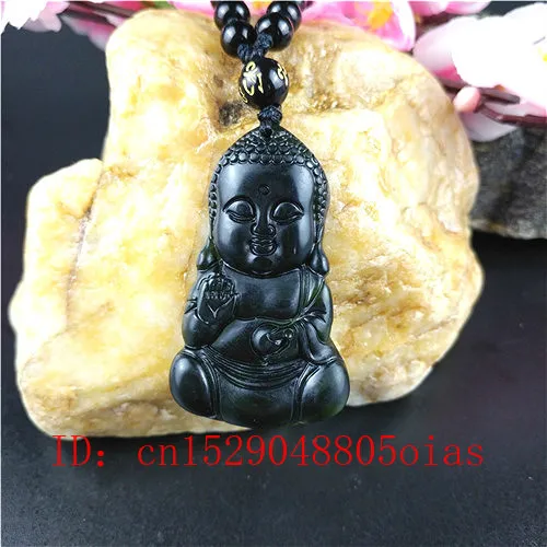 Сертифицированное китайское ожерелье с кулоном из натурального черного и